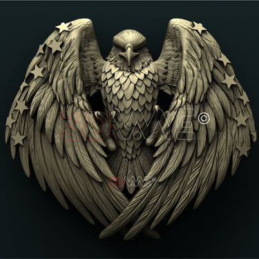 AMERICAN EAGLE 3D STL 3DWave